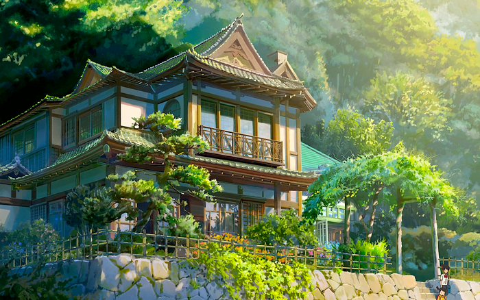 Kimi no Na Wa Anime House with Trees