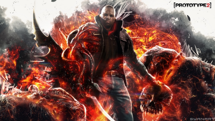 Prototype 2: James Heller and Infected Creatures