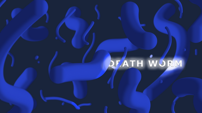 Death Worm 3D abstract art