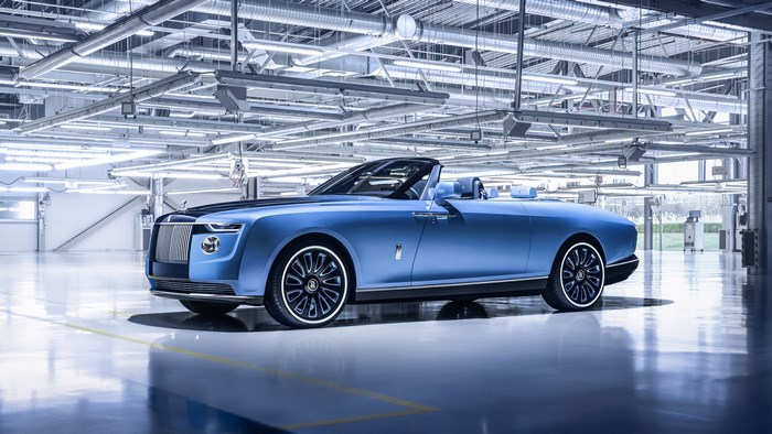 Rolls-Royce Boat Tail Convertible in a Factory