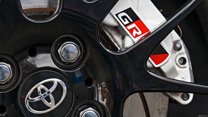 Toyota GR Brake Caliper and Wheel Close-up