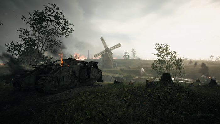 Battlefield 1: Mark I Tank on River Somme