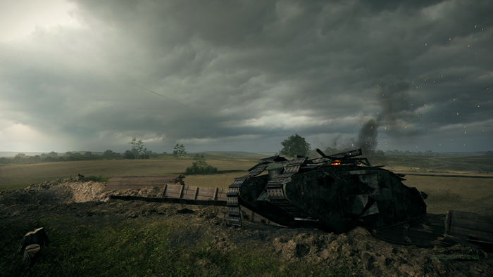 Battlefield 1: Mark I Tank Destruction on River Somme