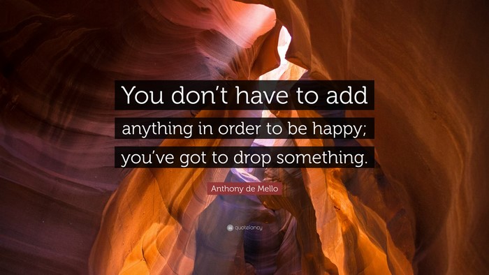 Quote by Anthony de Mello on happiness