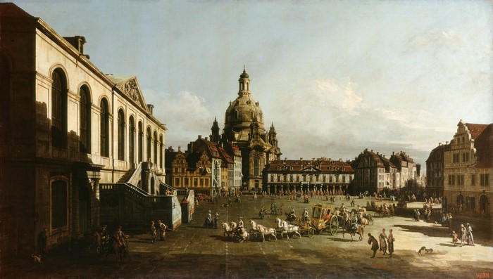 Neumarkt in Dresden by Bernardo Bellotto