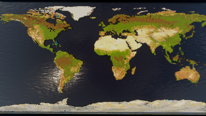 Pixelated World Map by Buildtheearth.net