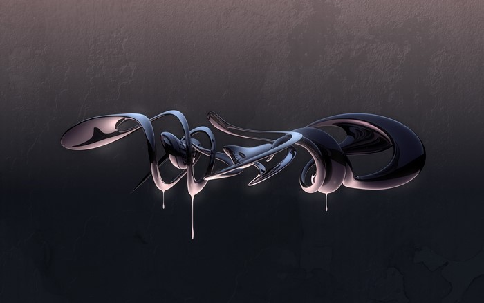 3D Abstract Melting Sculpture