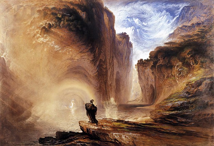 Manfred and the Alpine Witch by John Martin