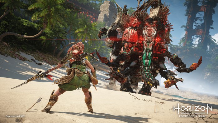 Horizon Forbidden West 4K Aloy Fighting Machine