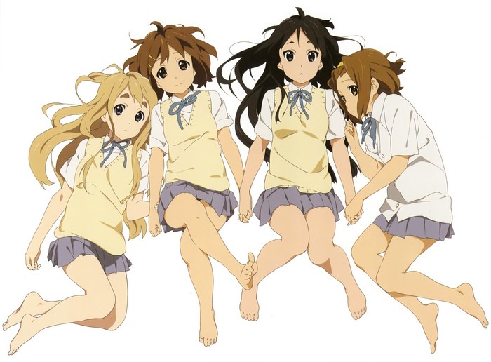 4K K-ON! School Uniform Anime Girls