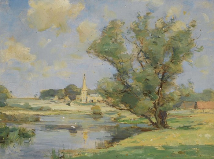 Landscape painting by William Miller Frazer