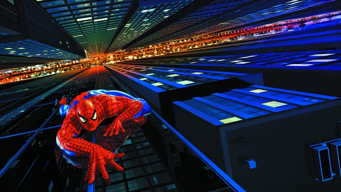 Spider-Man 4K on a Skyscraper