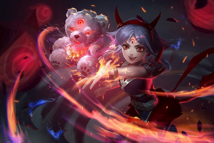 Annie from League of Legends with Tibbers