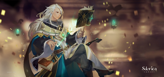 Sdorica Sunset Character with Magic Book