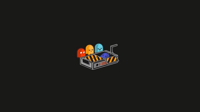 Pac-Man Ghosts in Ghostbusters Trap