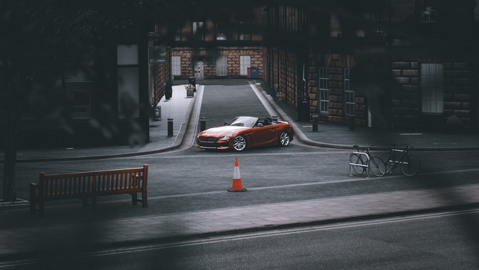 Orange BMW Z4 Convertible in Forza Horizon 4