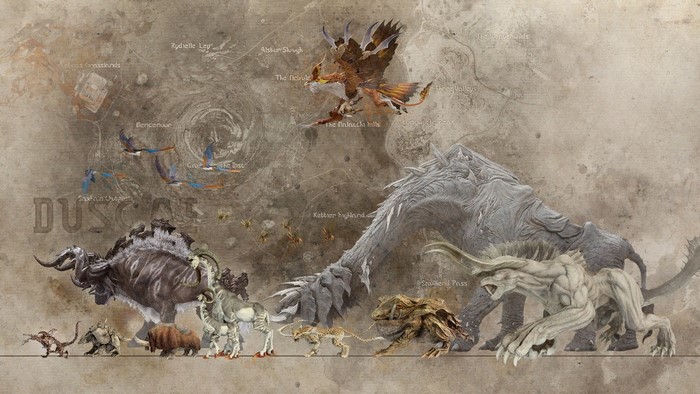 Creatures and locations from Final Fantasy XV
