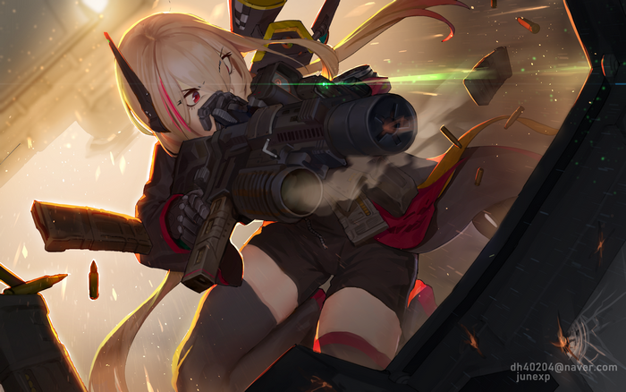 M4 from Girls Frontline firing a weapon