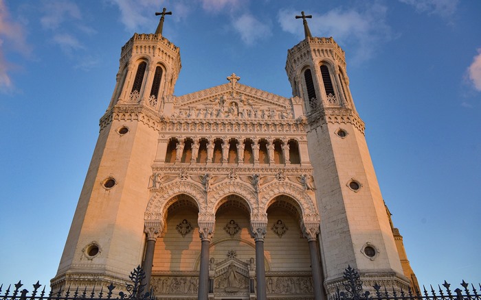 Basilica of Notre-Dame de Fourvière in Lyon, France