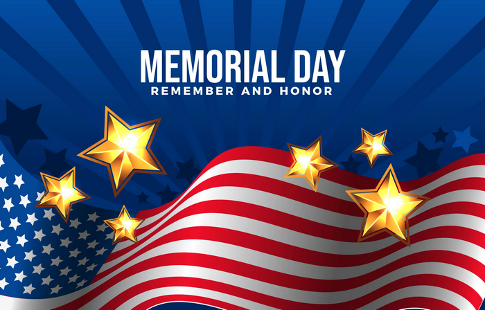 Memorial Day Remember and Honor American Flag