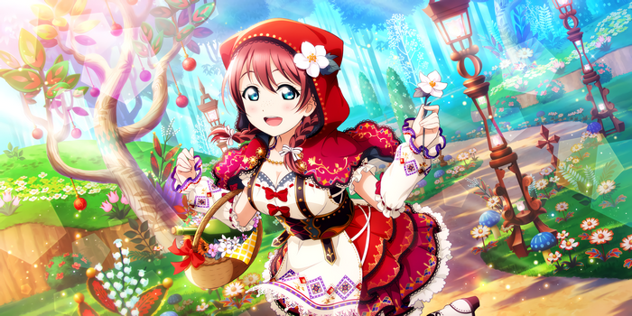 Emma Verde from Love Live! Series as Little Red Riding Hood
