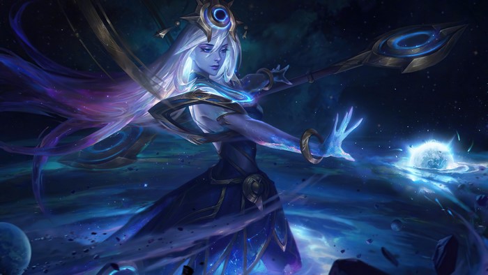 Lux from League of Legends in Space