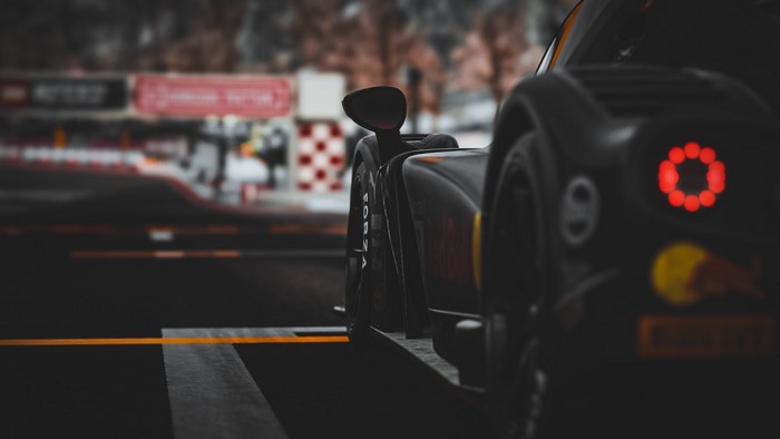 Radical RXC car on a race track in Forza Horizon 4