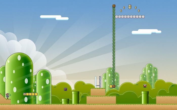Mario and Yoshi in Super Mario World