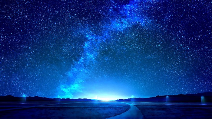 4K Night Galaxy Artwork