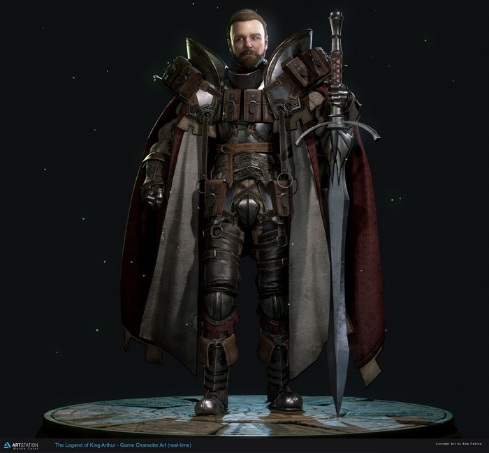 King Arthur Game Character Art