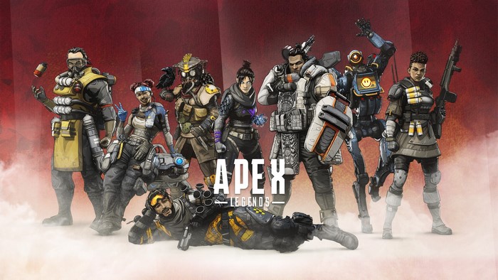 Apex Legends characters standing together