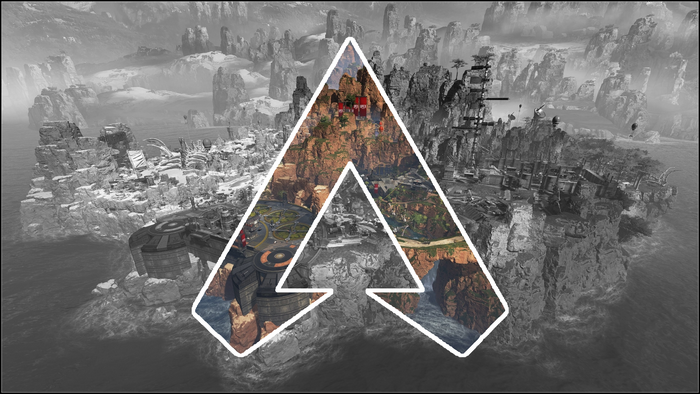 Apex Legends logo over a game map