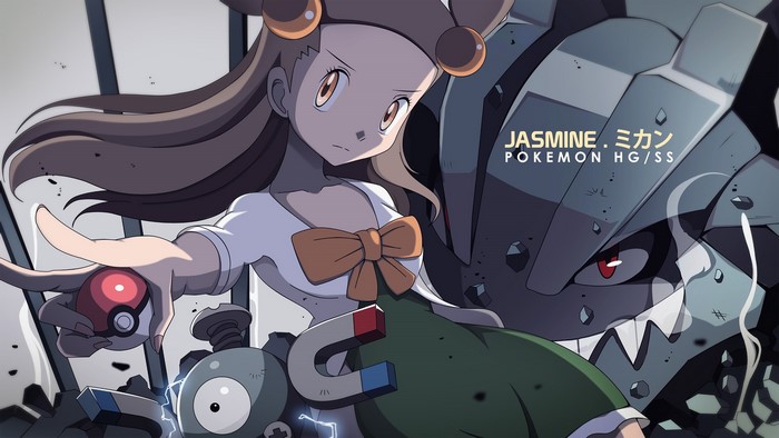 Jasmine from Pokemon HG/SS with Steelix and Magnemite