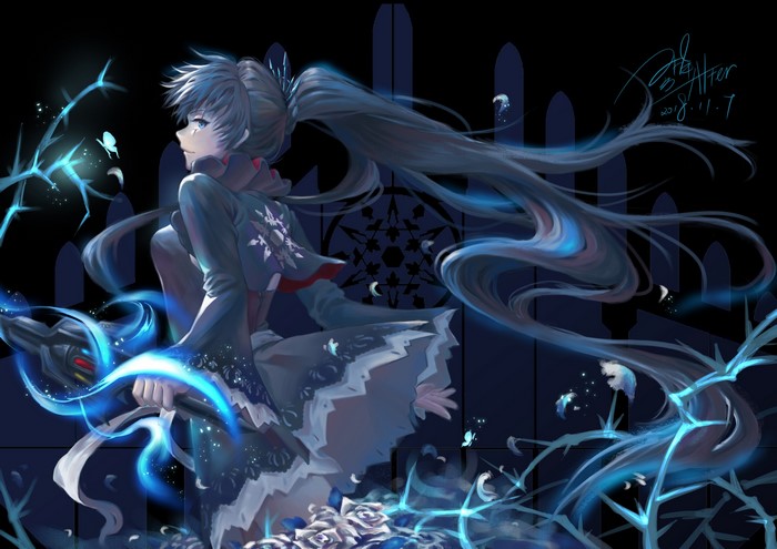 Weiss Schnee from RWBY with Myrtenaster
