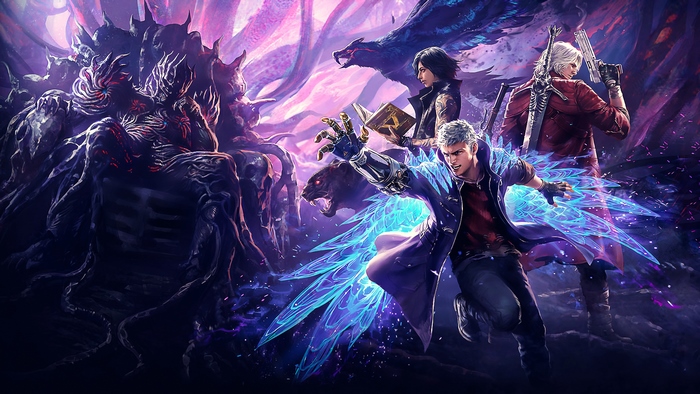 Devil May Cry Teppen characters with demon
