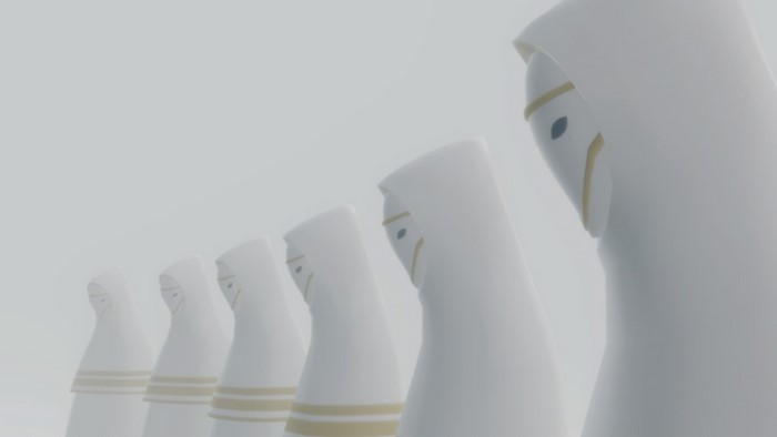 Journey (game) characters in white robes