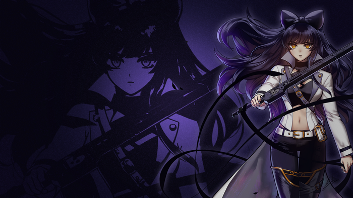 Blake Belladonna from RWBY holding a sword
