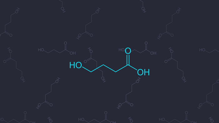 Gamma Hydroxybutyric Acid molecular model