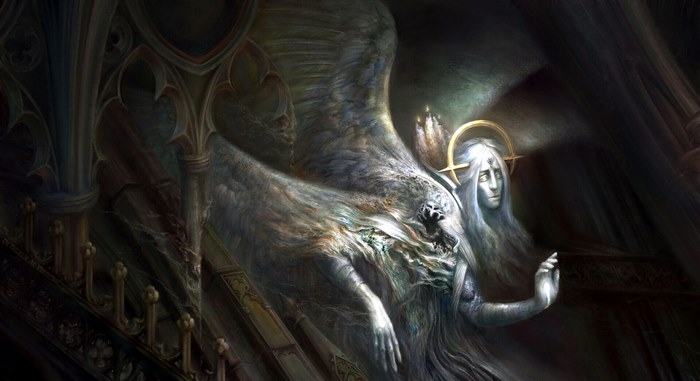 Dark Angel in Gothic Architecture