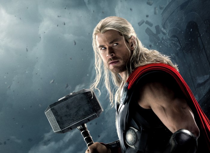 Thor with Mjolnir from Marvel Cinematic Universe