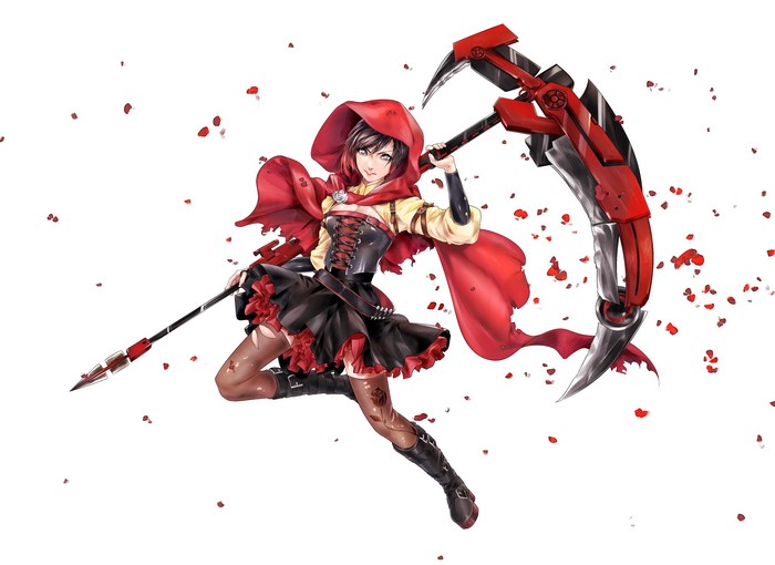Ruby Rose from RWBY with Crescent Rose