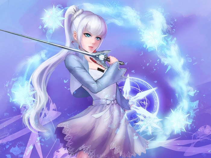 Weiss Schnee from RWBY with Myrtenaster