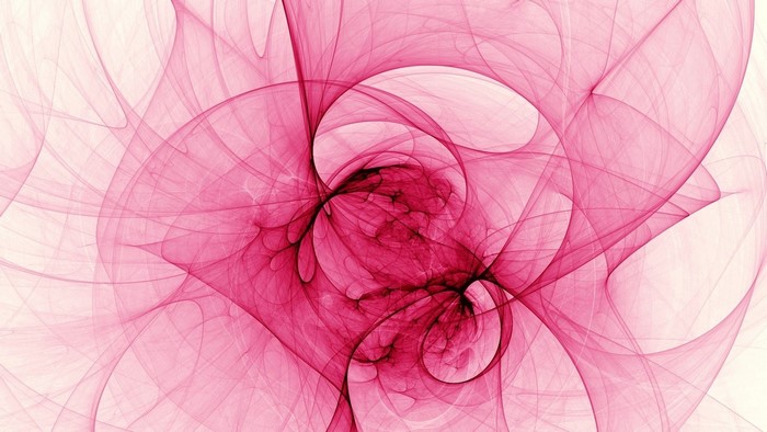 Abstract pink fractal curves