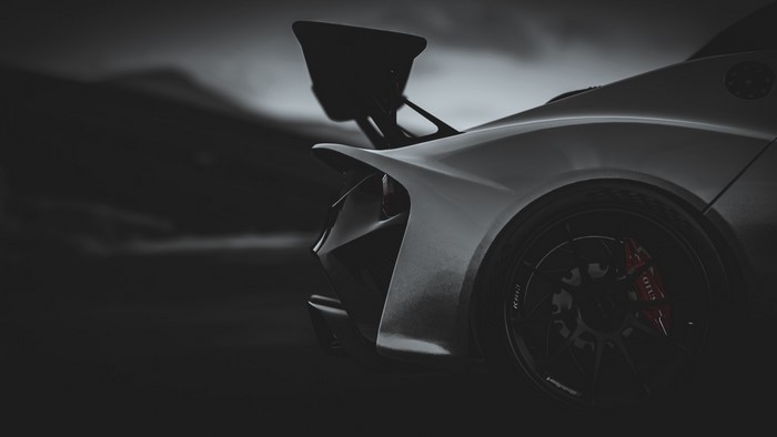 Lotus 3-Eleven sports car rear view