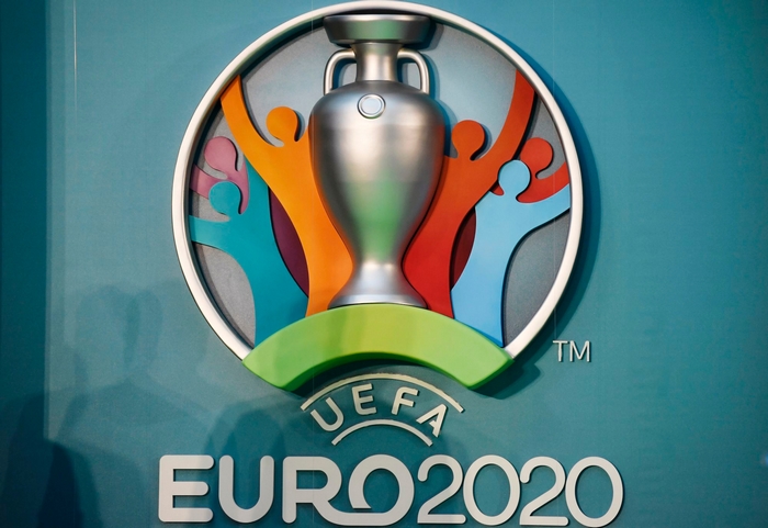 UEFA Euro 2020 Logo with Trophy