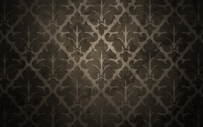 Dark damask pattern with grunge texture