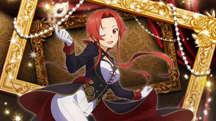 Tiese Schtrinen from Sword Art Online with a mask