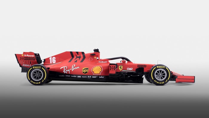 Ferrari F1 race car with number 16