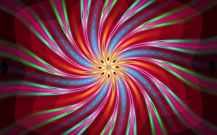 Colorful Swirl Abstract Fractal Art