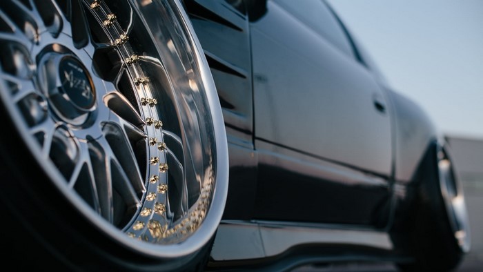 Nissan 180SX with custom wheels and camber
